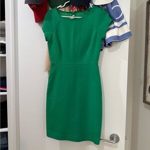 J. Crew Green Shift Dress